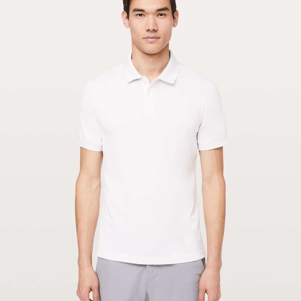 Lululemon Mens Pique Tech Polo - white NWT XXL
